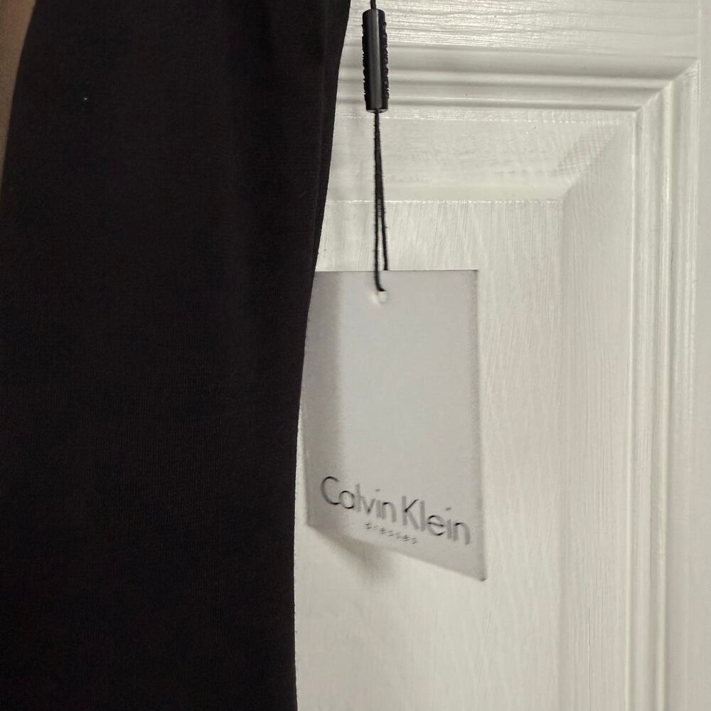 Calvin Klein New Women's Colorblock Taupe/Black Sleeveless Dress Size 4 - Picture 10 of 13